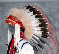 Ermine Tubes on a warbonnet
